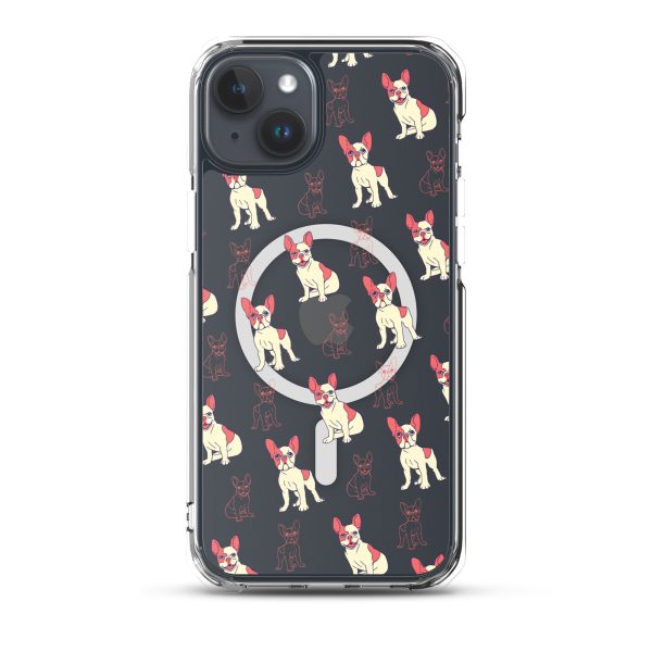 magsafe-clear-case-for-iphone-iphone-15-plus-front-6a1d76d797807.jpg French Bulldog iPhone MagSafe Clear Case