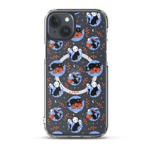 magsafe-clear-case-for-iphone-iphone-15-plus-front-6a1d78e15d8a6.jpg Halloween Cats iPhone MagSafe Clear Case