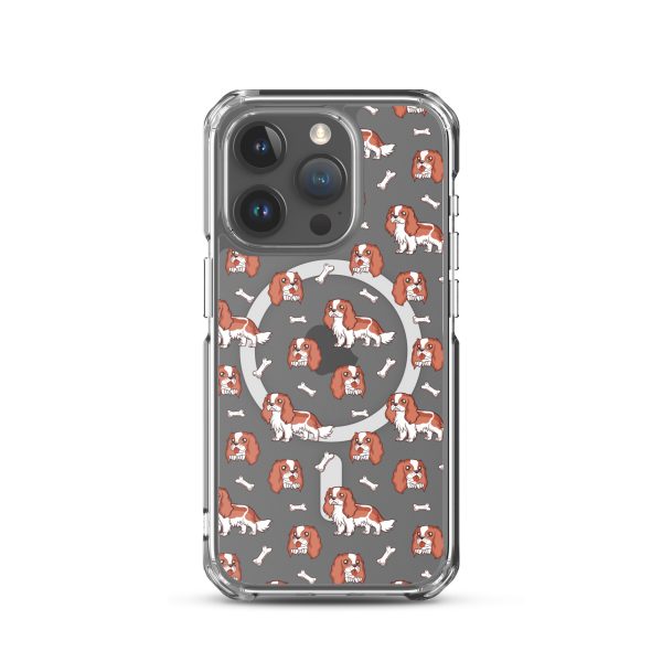 magsafe-clear-case-for-iphone-iphone-15-pro-front-6a1db15d70ace.jpg Cavalier Dog iPhone MagSafe Clear Case