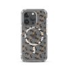 Halloween Seamless Cat iPhone MagSafe Clear Case