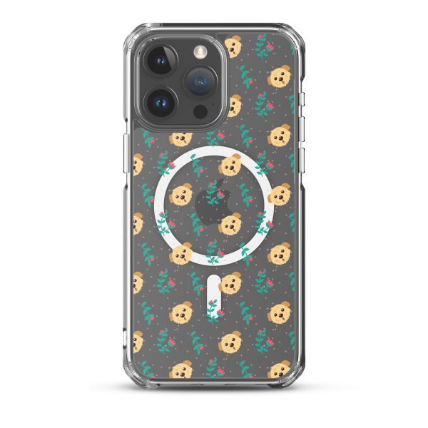 magsafe-clear-case-for-iphone-iphone-15-pro-max-front-6a1d76123c6c3.jpg Dogs and Flowers iPhone MagSafe Clear Case