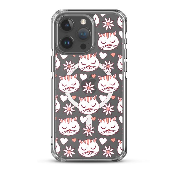 magsafe-clear-case-for-iphone-iphone-15-pro-max-front-6a1d77427ef5a.jpg Cat Flowers and Hearts iPhone MagSafe Clear Case