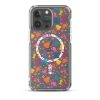Colorful Animals and Heart iPhone MagSafe Clear Case