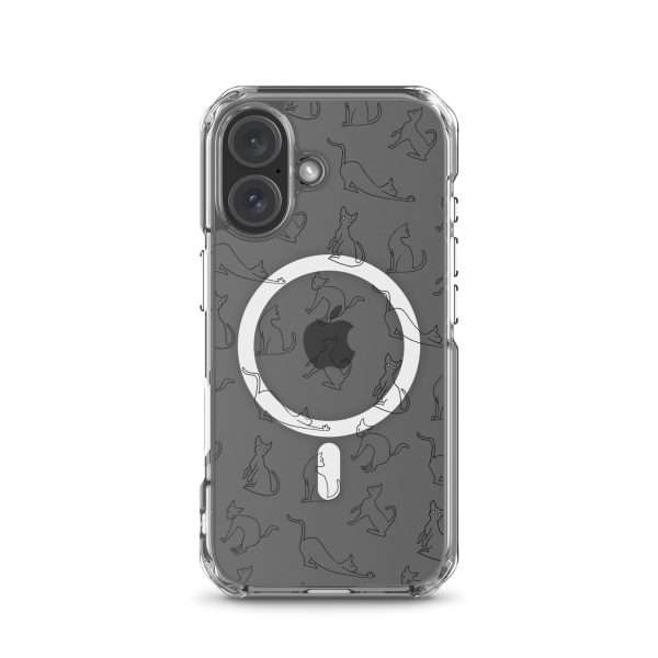 magsafe-clear-case-for-iphone-iphone-16-front-6a1d77e2605d2.jpg Cat Outline iPhone MagSafe Clear Case