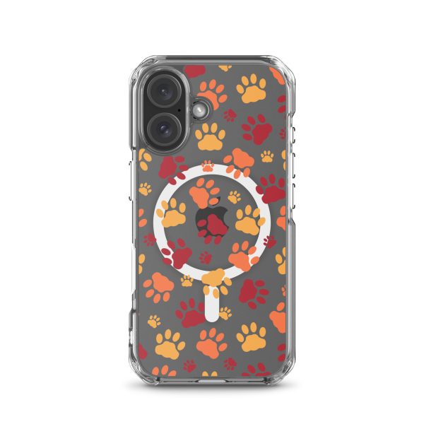 magsafe-clear-case-for-iphone-iphone-16-front-6a1d78143605c.jpg Cat Paws iPhone MagSafe Clear Case