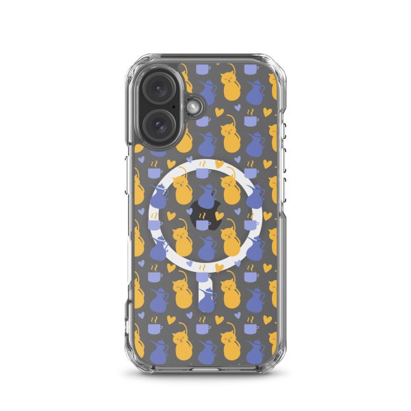 magsafe-clear-case-for-iphone-iphone-16-front-6a1d793a13dea.jpg Tea and Cat iPhone MagSafe Clear Case