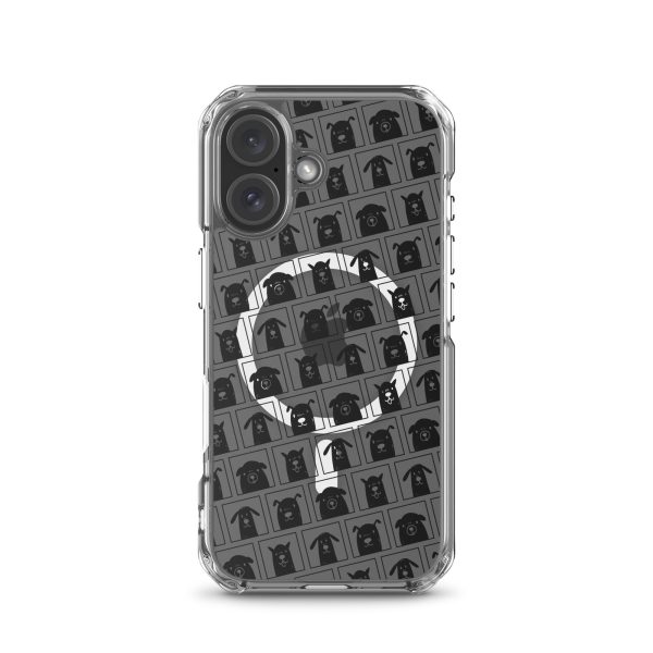 magsafe-clear-case-for-iphone-iphone-16-front-6a1db12c9f483.jpg Black Dogs iPhone MagSafe Clear Case