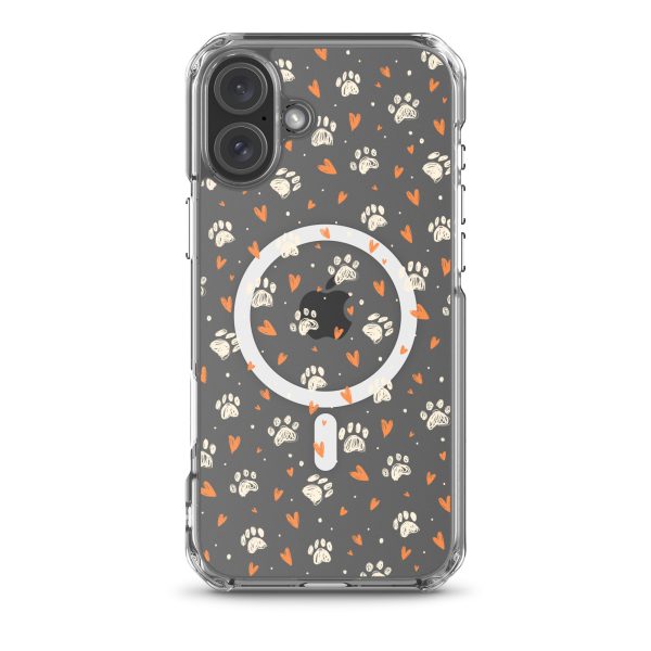 magsafe-clear-case-for-iphone-iphone-16-plus-front-6a1d747678528.jpg Paws Prints Hearts iPhone MagSafe Clear Case