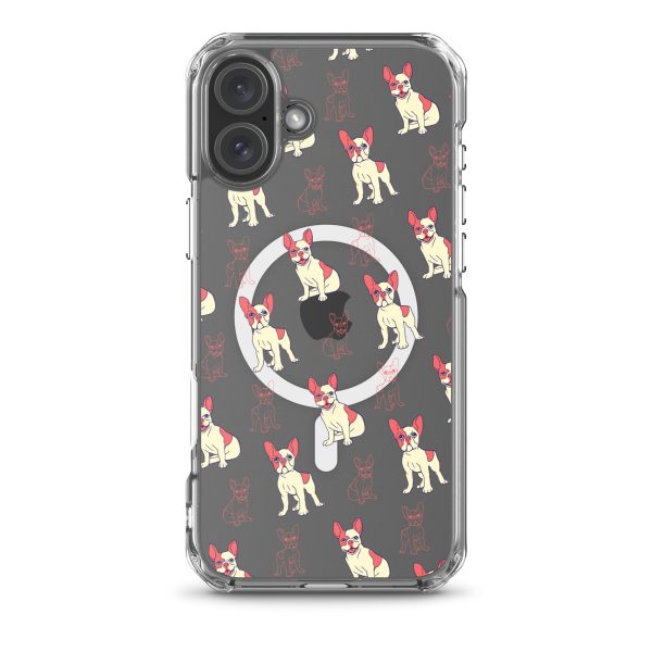 magsafe-clear-case-for-iphone-iphone-16-plus-front-6a1d76d797a81.jpg French Bulldog iPhone MagSafe Clear Case