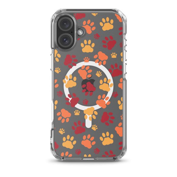 magsafe-clear-case-for-iphone-iphone-16-plus-front-6a1d781435ec6.jpg Cat Paws iPhone MagSafe Clear Case