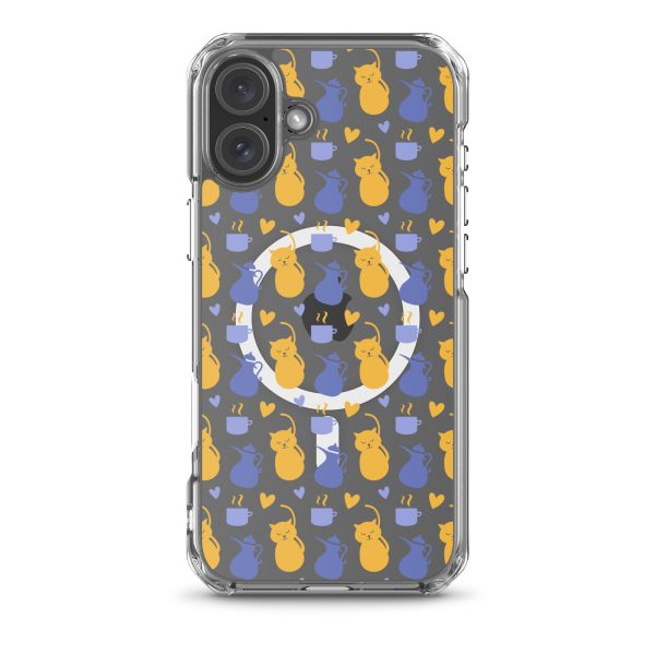 magsafe-clear-case-for-iphone-iphone-16-plus-front-6a1d793a13a92.jpg Tea and Cat iPhone MagSafe Clear Case