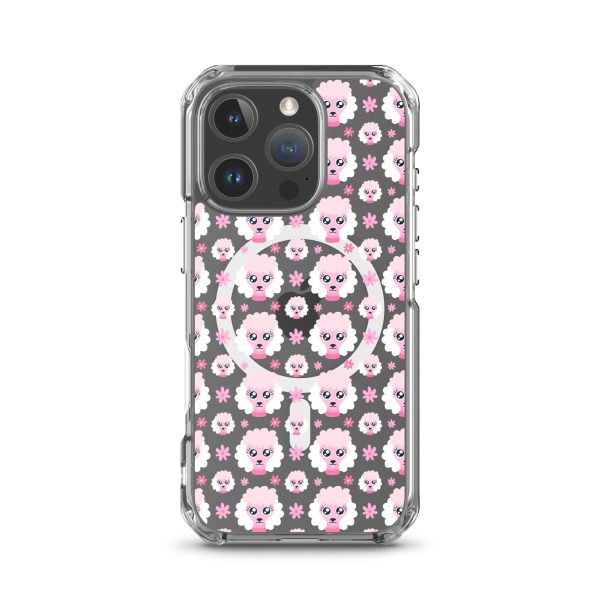 magsafe-clear-case-for-iphone-iphone-16-pro-front-6a1d74a171337.jpg Pink Poodle iPhone MagSafe Clear Case