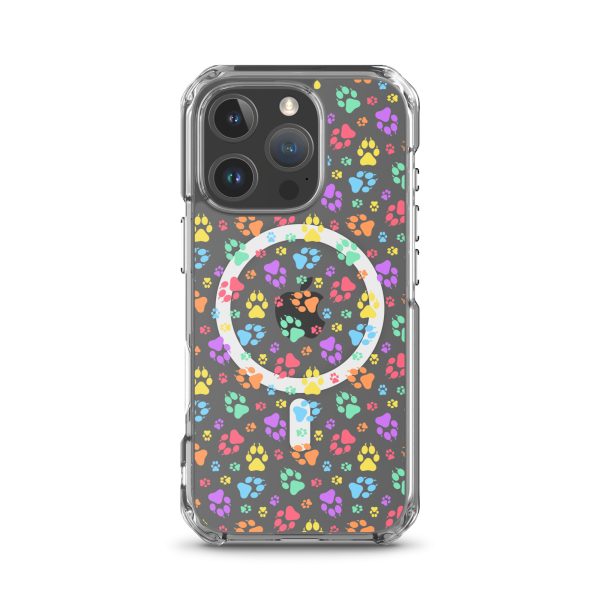 magsafe-clear-case-for-iphone-iphone-16-pro-front-6a1d74edc3798.jpg Puppy Paw Prints iPhone MagSafe Clear Case