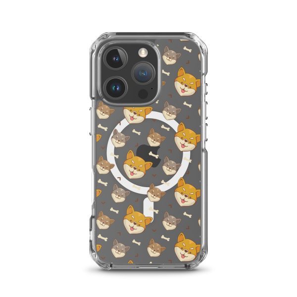 magsafe-clear-case-for-iphone-iphone-16-pro-front-6a1d7598719f0.jpg Shiba Inu iPhone MagSafe Clear Case