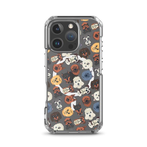 magsafe-clear-case-for-iphone-iphone-16-pro-front-6a1d75d87e602.jpg Dog Heads Seamless iPhone MagSafe Clear Case