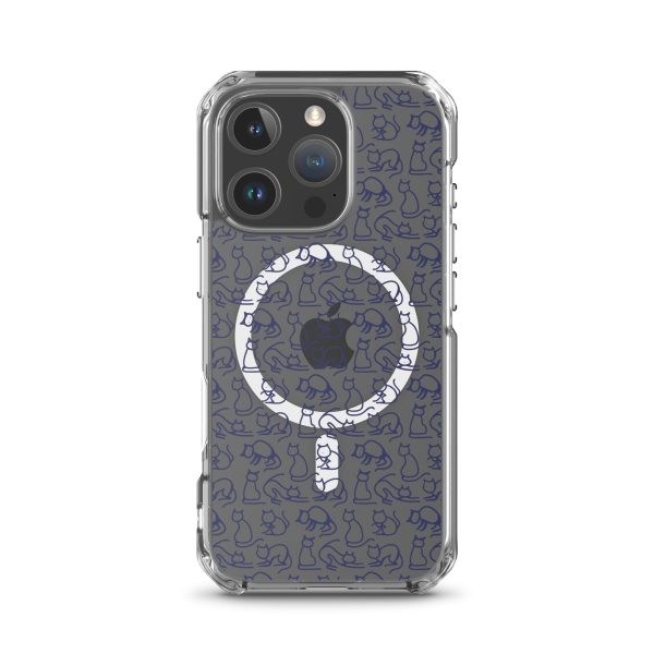 magsafe-clear-case-for-iphone-iphone-16-pro-front-6a38fc80bb0fe.jpg Simple Cat Outlines iPhone MagSafe Clear Case