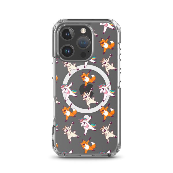 Dabbing Animals iPhone MagSafe Clear Case