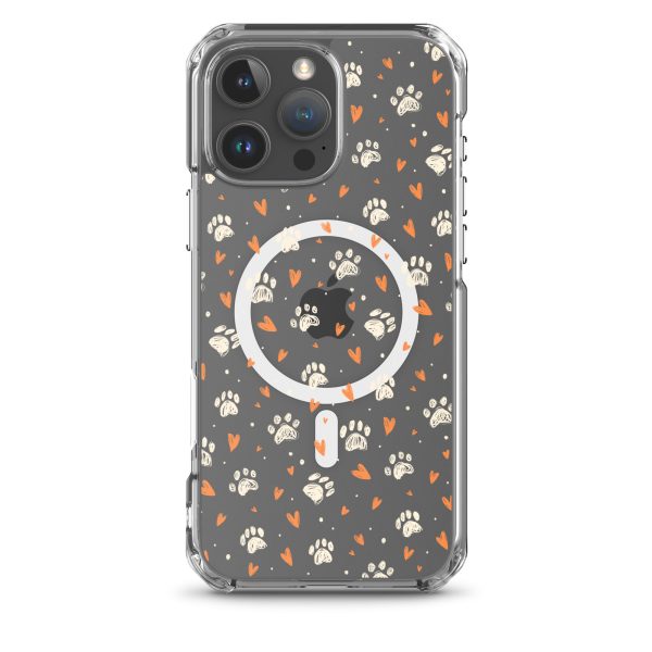 magsafe-clear-case-for-iphone-iphone-16-pro-max-front-6a1d7476785b7.jpg Paws Prints Hearts iPhone MagSafe Clear Case