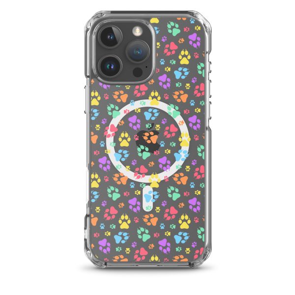 magsafe-clear-case-for-iphone-iphone-16-pro-max-front-6a1d74edc36fc.jpg Puppy Paw Prints iPhone MagSafe Clear Case