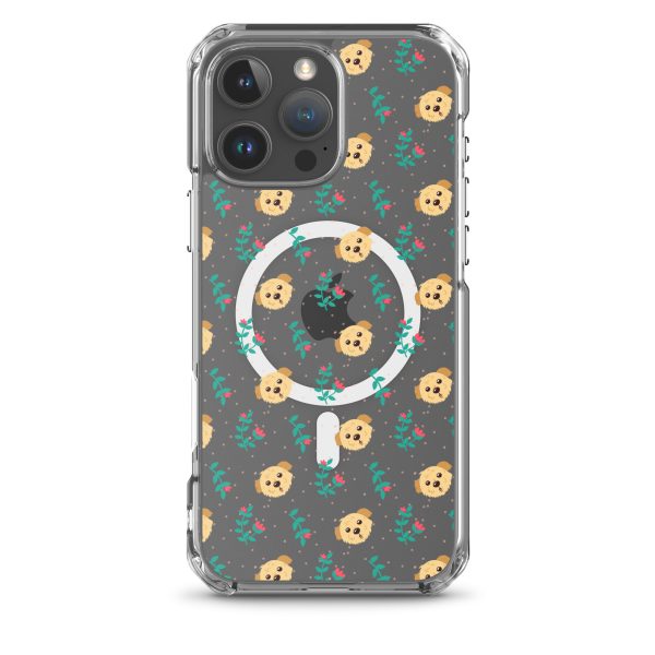 magsafe-clear-case-for-iphone-iphone-16-pro-max-front-6a1d76123cabe.jpg Dogs and Flowers iPhone MagSafe Clear Case