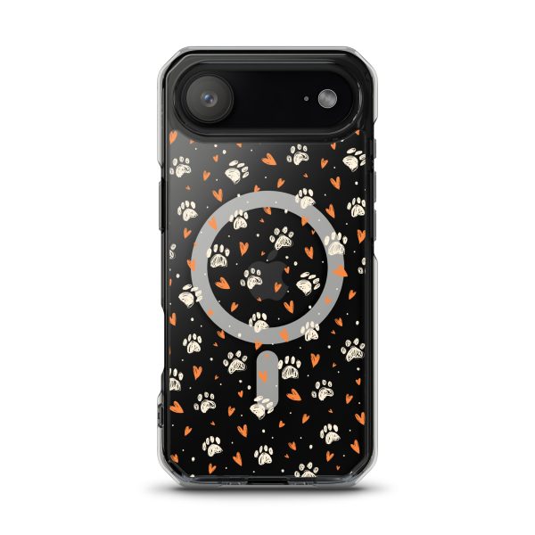 magsafe-clear-case-for-iphone-iphone-17-air-front-6a1d74767876c.jpg Paws Prints Hearts iPhone MagSafe Clear Case