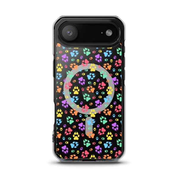 magsafe-clear-case-for-iphone-iphone-17-air-front-6a1d74edc38fb.jpg Puppy Paw Prints iPhone MagSafe Clear Case