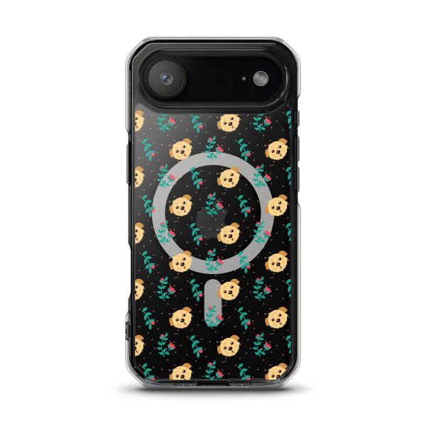magsafe-clear-case-for-iphone-iphone-17-air-front-6a1d76123cc79.jpg Dogs and Flowers iPhone MagSafe Clear Case