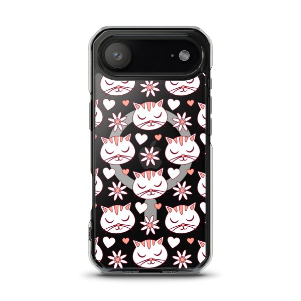 magsafe-clear-case-for-iphone-iphone-17-air-front-6a1d77427f31a.jpg Cat Flowers and Hearts iPhone MagSafe Clear Case