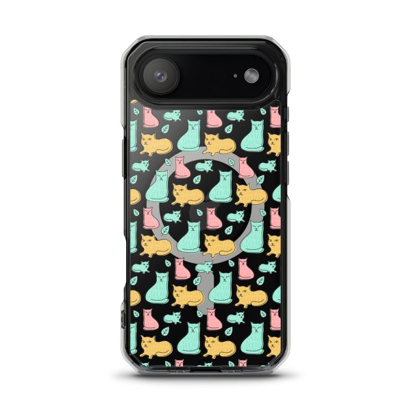 Cat Cute Colorful iPhone MagSafe Clear Case