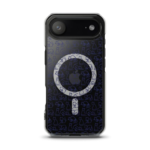 magsafe-clear-case-for-iphone-iphone-17-air-front-6a38fc80bb215.jpg Simple Cat Outlines iPhone MagSafe Clear Case