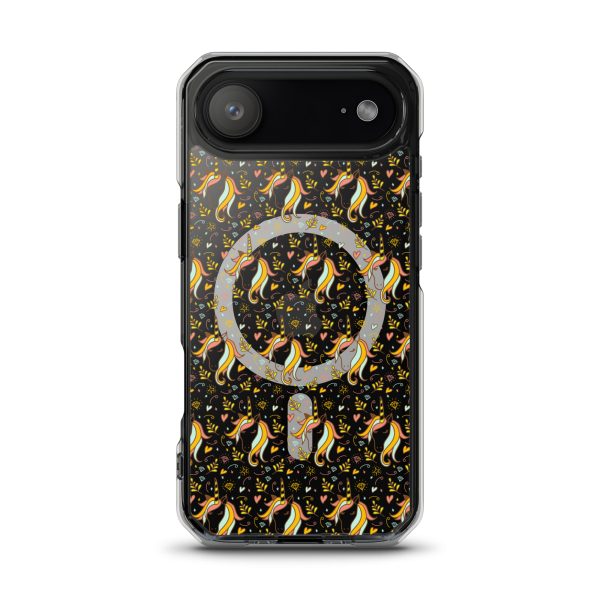 Unicorn Doodle iPhone MagSafe Clear Case