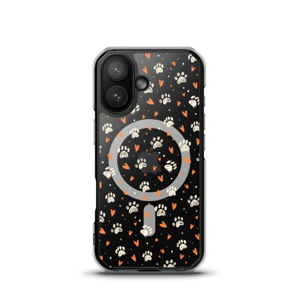 magsafe-clear-case-for-iphone-iphone-17-front-6a1d74767887c.jpg Paws Prints Hearts iPhone MagSafe Clear Case