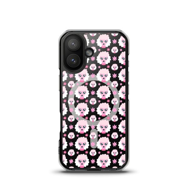 magsafe-clear-case-for-iphone-iphone-17-front-6a1d74a17166c.jpg Pink Poodle iPhone MagSafe Clear Case