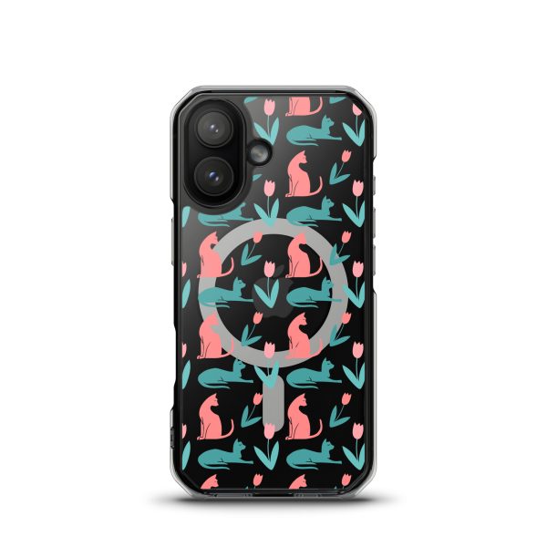 magsafe-clear-case-for-iphone-iphone-17-front-6a1d77630574a.jpg Cat Silhouettes iPhone MagSafe Clear Case