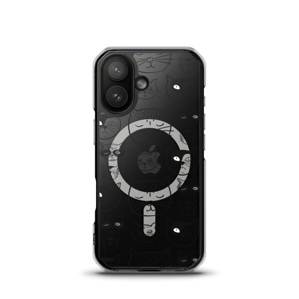 magsafe-clear-case-for-iphone-iphone-17-front-6a1d7f8caf4e5.jpg Cartoonish Cat iPhone MagSafe Clear Case