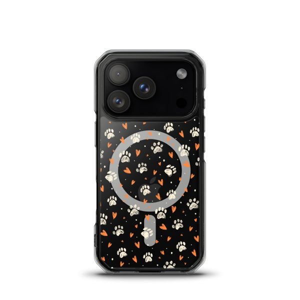 magsafe-clear-case-for-iphone-iphone-17-pro-front-6a1d747678815.jpg Paws Prints Hearts iPhone MagSafe Clear Case