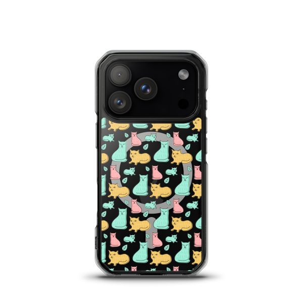 Cat Cute Colorful iPhone MagSafe Clear Case