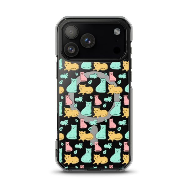 Cat Cute Colorful iPhone MagSafe Clear Case