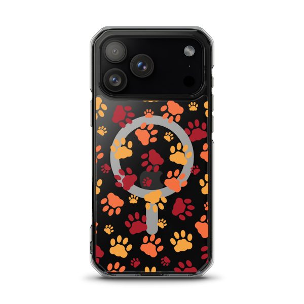 magsafe-clear-case-for-iphone-iphone-17-pro-max-front-6a1d781436145.jpg Cat Paws iPhone MagSafe Clear Case