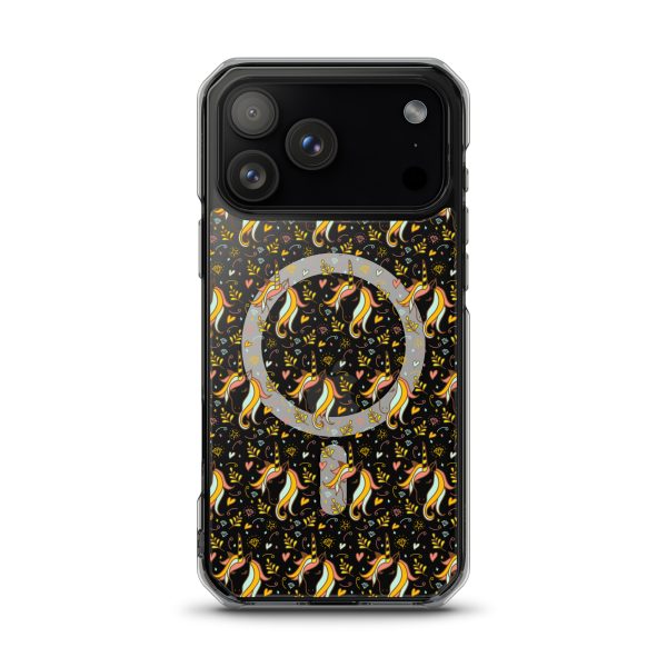 Unicorn Doodle iPhone MagSafe Clear Case