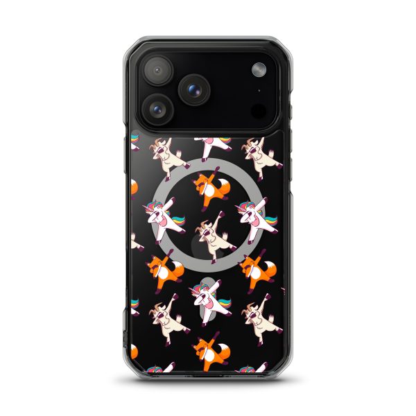 Dabbing Animals iPhone MagSafe Clear Case