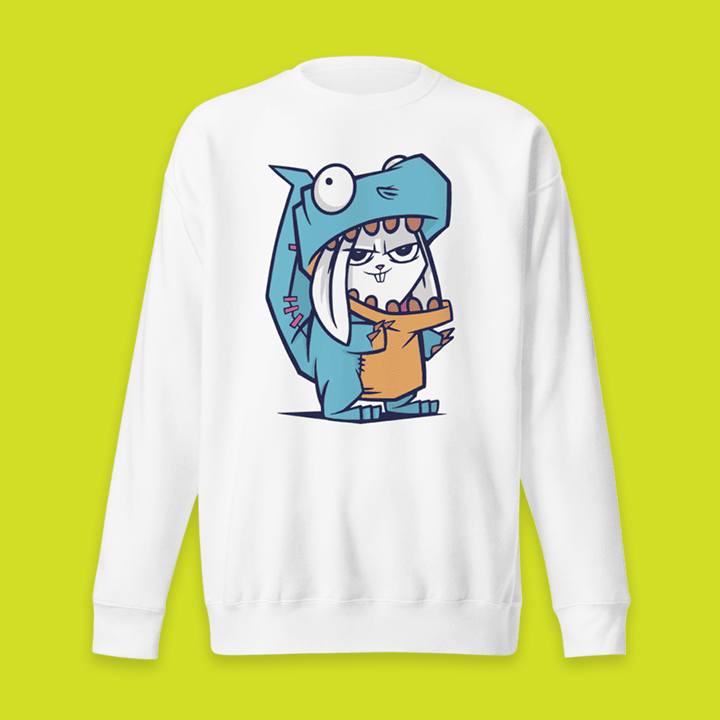 rabbit-sweatshirt Animals Are Friends Sweatshirt