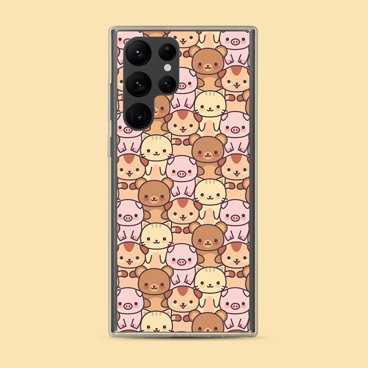 samsung-clear-case Abstract Colorful Cats Samsung Clear Case