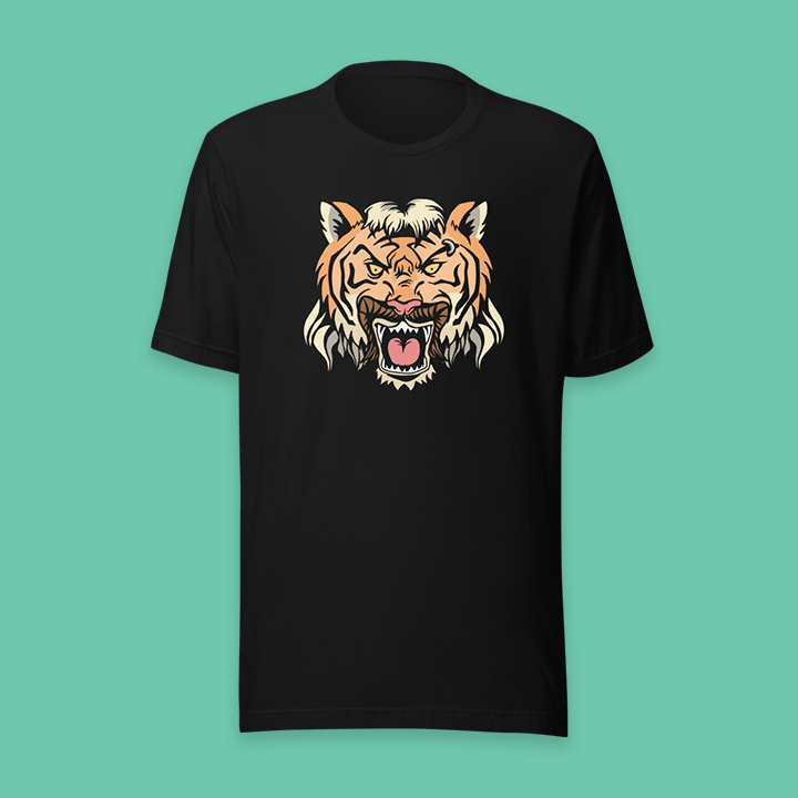 tiger-t-shirt Abstract Tiger T-Shirt