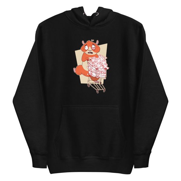 unisex-premium-pullover-hoodie-black-front-6a1d423538cc9.jpg Hamster Panic Buying Hoodie