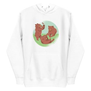unisex-premium-pullover-hoodie-white-front-6a1cf7a0dc85f.jpg Playing Bear Cubs Hoodie