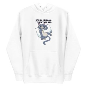 unisex-premium-pullover-hoodie-white-front-6a1d4008523ff.jpg Sleepy Cat Hoodie