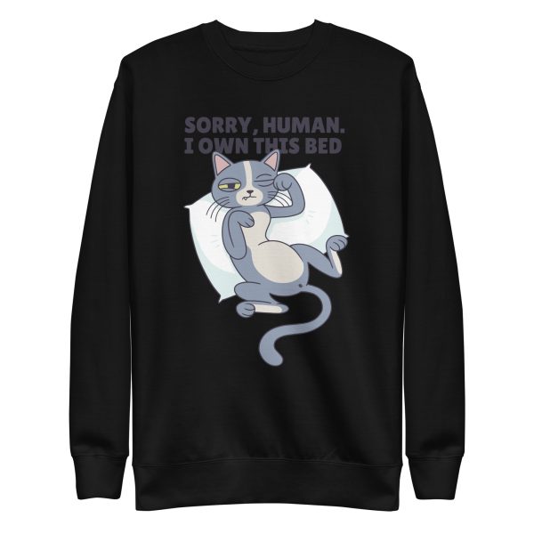 unisex-premium-sweatshirt-black-front-6a1d40183dbf4.jpg Sleepy Cat Sweatshirt