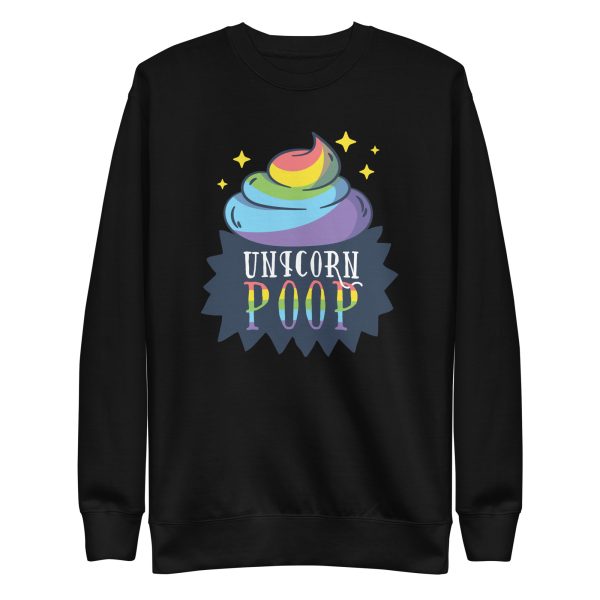 unisex-premium-sweatshirt-black-front-6a1d40fcb7b4c.jpg Unicorn Poop Sweatshirt