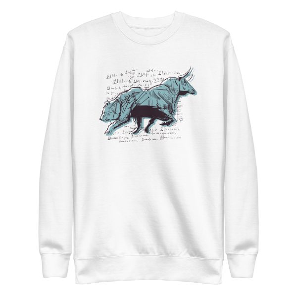 unisex-premium-sweatshirt-white-front-6a1cf859e43ee.jpg Stock Market Sweatshirt
